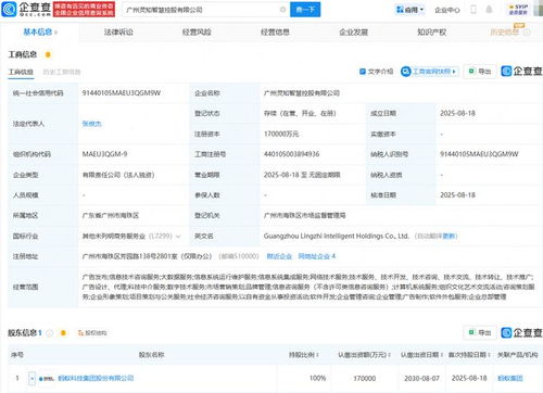 蚂蚁集团成立灵知智慧控股公司，注册资本17亿进军科技中介服务